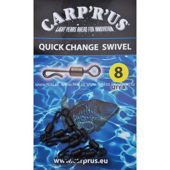 Carp 'R' Us Quick Change Swivel veľ.8 8 ks