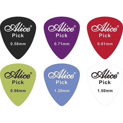 Alice pick - trsátka 0,58 mm (různé barvy) Barva: Červená – Zboží Dáma