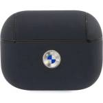 BMW Калъф BMW BMAPSSLNA Geniune Leather Logo, за Apple AirPods Pro, морско (BMW000366)