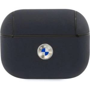 BMW Калъф BMW BMAPSSLNA Geniune Leather Logo, за Apple AirPods Pro, морско (BMW000366)