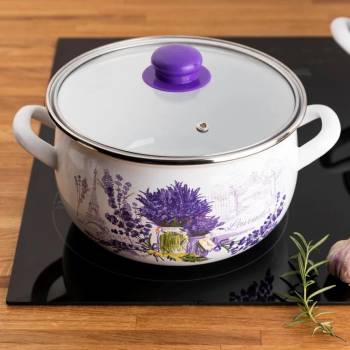 Емайлирана тенджера за индукция Lavender 16cm 2.1 l (105750/2)