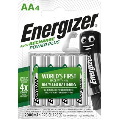 Energizer БАТЕРИЯ ENERGIZER RECHERGEABLE POWER PLUS AA HR6/4 2000mAh (7638900417012)