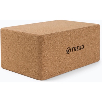 TREXO Куб за йога trexo yb-100 кафяв