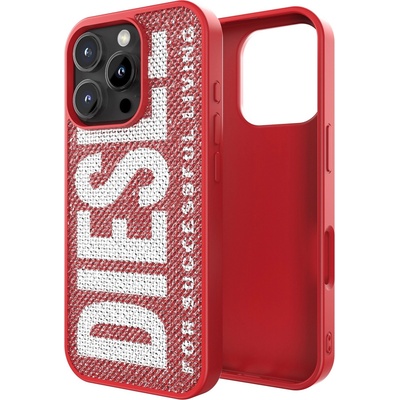 Diesel калъф за iPhone 16 Pro с кристали Swarovski червен 60188 Diesel | Mnogotsveten | МЪЖЕ | UNI