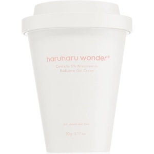 haruharu wonder Centella 5% Niacinamide Radiance Gel Cream лек гел-крем да уеднакви цвета на кожата 90 гр