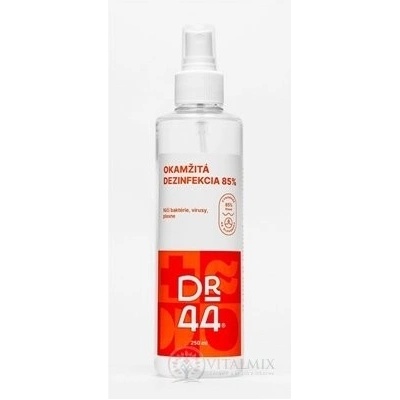 DR.44 okamžitá dezinfekce dezinfekční roztok 85% ethanol 250 ml