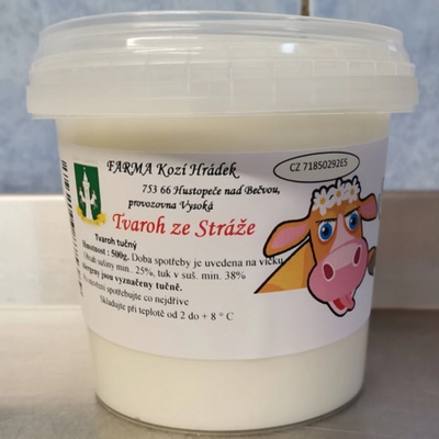 Tvaroh ze Stráže vysokotučný 1 kg – Zboží Dáma