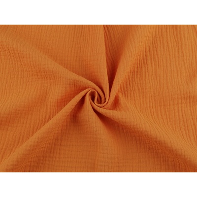 Mušelín / dvojitá gázovina, střední, 3 oranžová