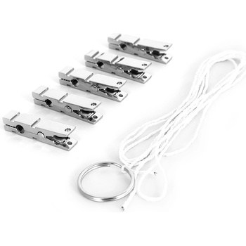 Image 1 of Kiotos Modern Zinc Alloy Nipple Clamps with Rope Set 5pcs