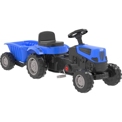 WOOPIE šlapací traktor Farmer GoTrac MAXI s přívěsem tichá kola