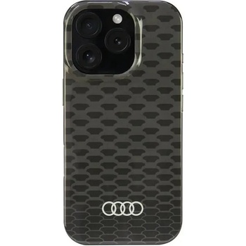 Audi IML Stitching Pattern MagSafe iPhone 16 Pro 6.3" черен/черен твърд калъф AU-IMLMIP16P-Q5/D3-BK (6955250227773)