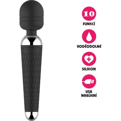 VšeNaSex.cz Masážní Dream Wand Massager černý