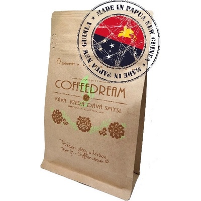 COFFEEDREAM Káva na filtr PAPUA NOVÁ GUINEA Hrubé mletí frenchpress, filtrovaná káva Káva Papua P13F 250 g