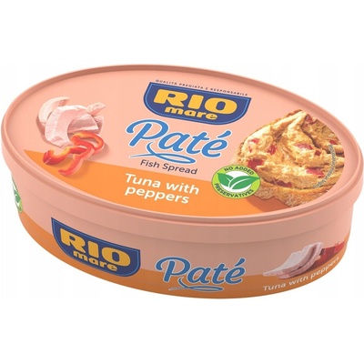 Rio Mare Paté Oválny Tuniakový krém s červenou paprikou 115 g