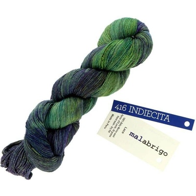 Malabrigo Lace 416 Indiecita modrozelená