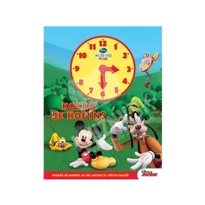 Mickeyho klub - Koľko je hodín?-kniha s hodinami