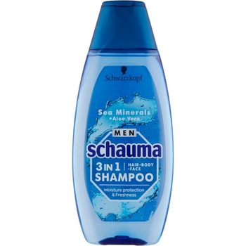 Schauma Men šampon Mořské minerály a Aloe Vera 3 v 1 400 ml
