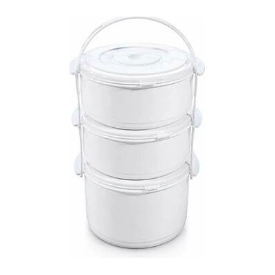 PROHOME - Jídlonosič 3dílný 2 x 1l a 1 x 1,7l různé barvy
