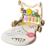 Azaria Бебешка проходилка 2 в 1 Azaria - С пиано, светлини и звук, зелен (503126006) - baby Проходилка