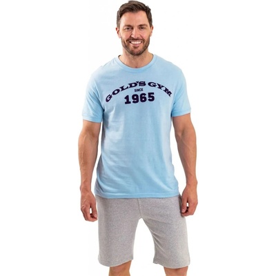 Pánské tričko GOLDS GYM SKY/NAVY