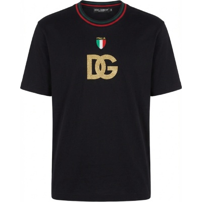 Dolce & Gabbana Italia Black tričko Černá