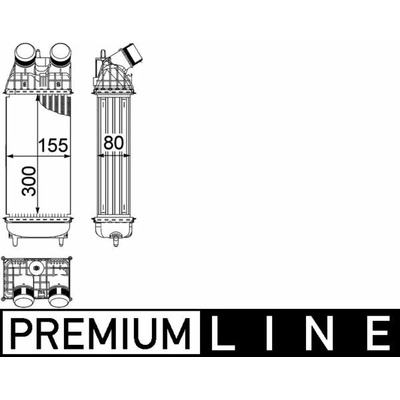 Chladič plniaceho vzduchu MAHLE ORIGINAL CI 210 000P (CI210000P)