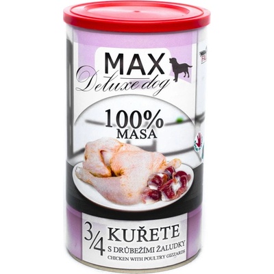 Sokol Falco Max Deluxe Dog Adult 3/4 kurčaťa s hydinovými žalúdkami 8 x 1200 g