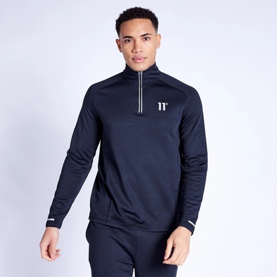 11 Degrees Горнище с цип 11 Degrees Oxygen Quarter Zip Top - Black - Black