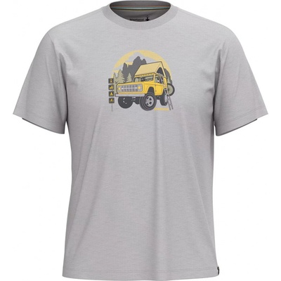 Smartwool Long Weekend Short SLee ve Graphic Tee sivé