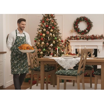 Forbyt Zástěra kuchyňská Zelené Vánoce