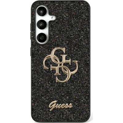 GUESS Калъф за Samsung S25, Guess Glitter 4G Metal Logo Case, Черен (GUHCS25SHG4SGK)