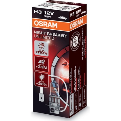 Osram Night Breaker Unlimited H3 PK22s 12V 55W