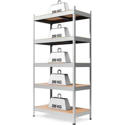 Marbo Regál Solid II 220 x 100 x 50 cm 5 polic