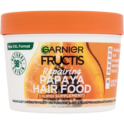 Fructis Hair Food Papaya Repairing Mask от Garnier за Жени Маска за коса 400мл