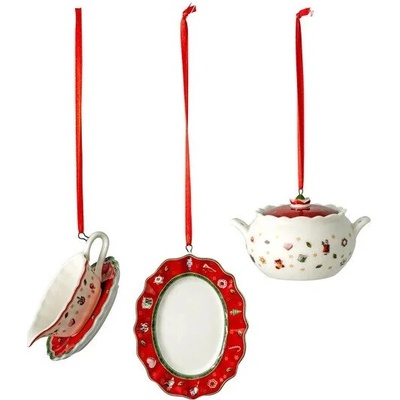Villeroy & Boch Vianočná závesný dekorácia IV, 3 ks Toy´s De.