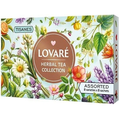 LOVARÉ HERBAL TEA COLLECTIONS Tisanes 8 x 8 ks