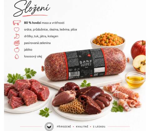 Barf Buffet Beef 1kg