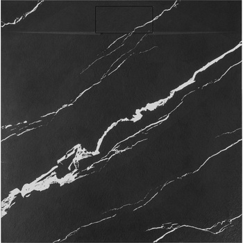 Image 1 of Rea Корито за душ кабина Bazalt CARRARA BLACK 90x90 (REA-K7003)