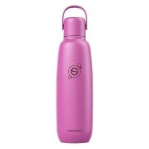 SodaStream Fizz & Go Stainless Steel Soda Bottle 0.9L Double Wall Insulated Thermos Bottle Keeps Hot & Cold for Carbonated Drinks Compatible with DUO, TERRA, ART, ENSO & More, Guava Pink - 1062419440