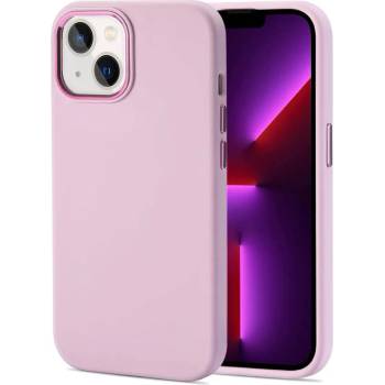 GKK Луксозен Силиконов Калъф за iPhone 14 Plus, GKK Liquid Soft Case, Розов (9589046925627)