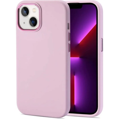 Tech-Protect Луксозен Силиконов Калъф за iPhone 14 Plus, Tech-Protect Liquid Soft Case, Розов (9589046925627)