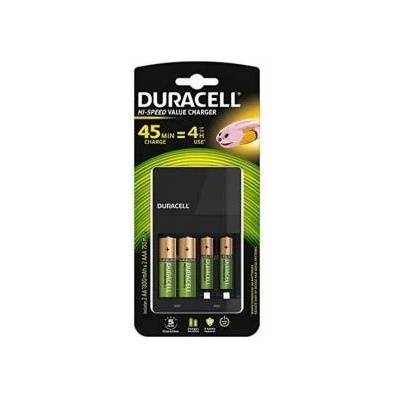 Duracell Зарядно + зареждащи се батерии DURACELL CEF14 2 x AA + 2 x AAA HR06/HR03 1300 mAh