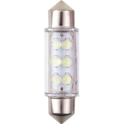 4Cars 92827 Sufitka 6LED 12V SV8,5 10x39mm bílá 2ks