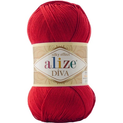 Alize příze Diva 106 červená
