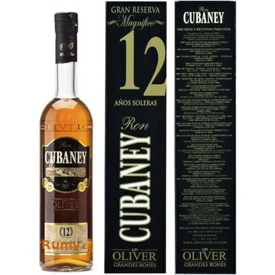 Cubaney Gran Reserva Magnifico Rum 12y 38% 0,7 l (karton)