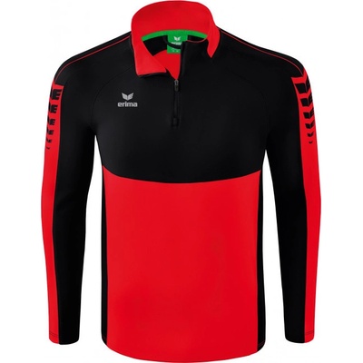 Erima Six Wings mikina 1/2 zip dětská červená černá