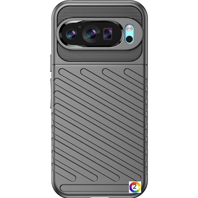 Google Pixel 9 / Pixel 9 Pro Удароустойчив Twill Texture Калъф и Протектор