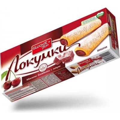 Sweet+ Маслени бисквити с локум вишни Sweet Plus 150гр
