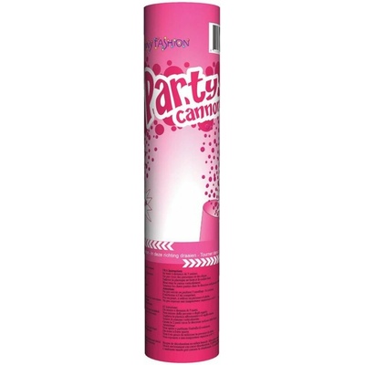 Párty konfety vystřelovací 20 cm růžové