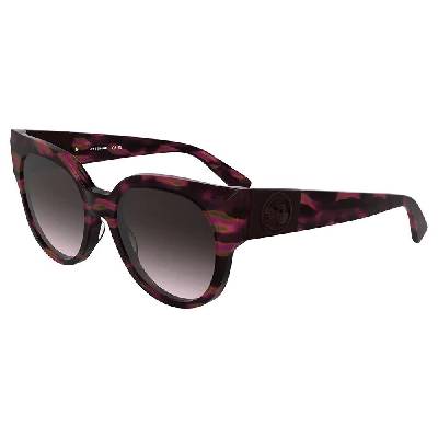 Слънчеви очила Longchamp LO779S woman sunglasses - Purple (Textured Brown / Purple / Rose)